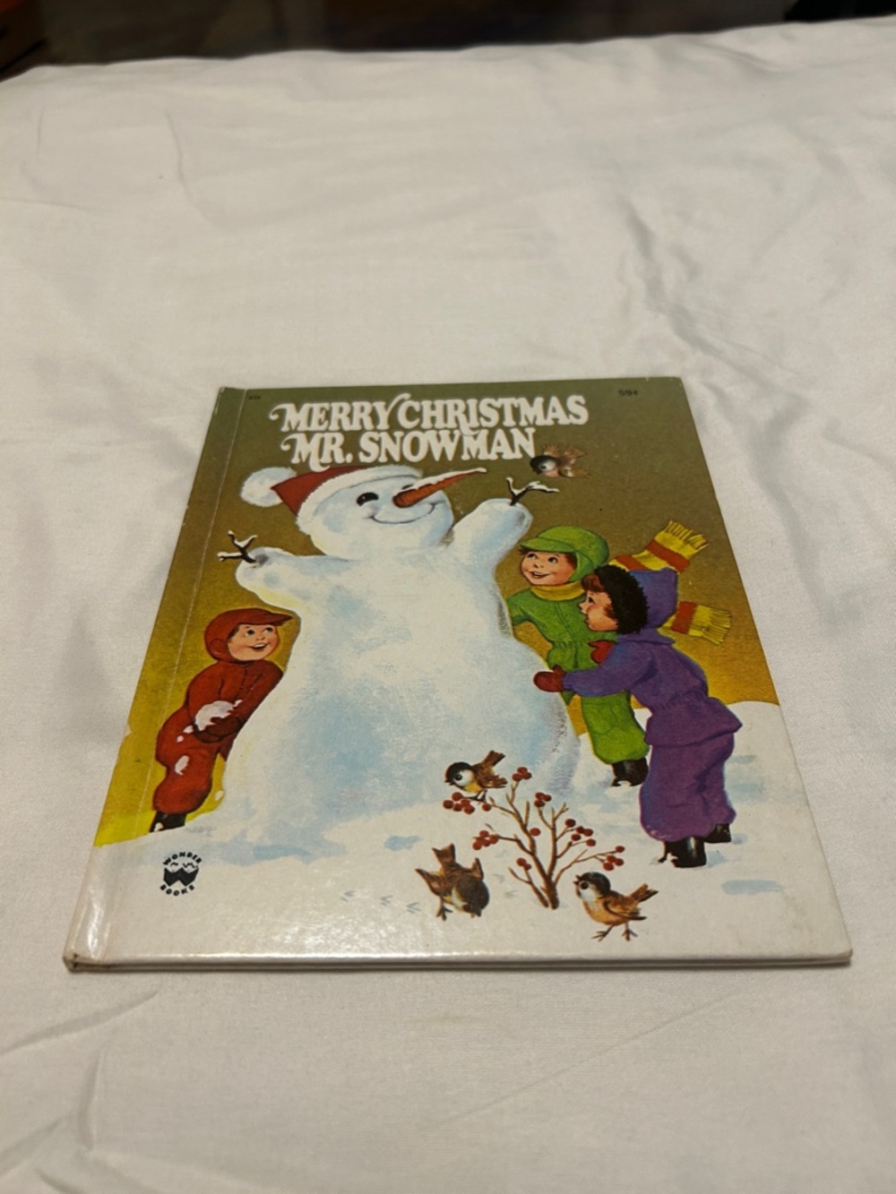 Merry Christmas Mr Snowman by Irma Wilde, Wonder book